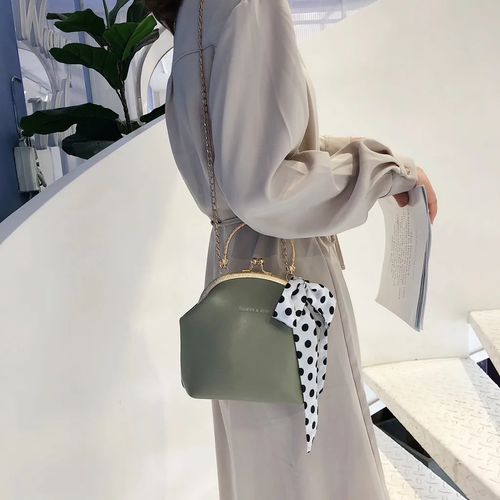 

Bags For Women 2019 New Fashion Chain Shoulder Bags Scarf Wild Messenger Bag Fashion One-Shoulder Small Bag bolsa feminina