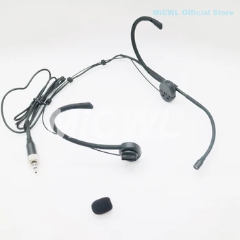 

Professional Condenser Headset Microphone For Sennheiser HSP2 G1 G2 G3 G4 Foldable Wireeless Headworn Mic 3.5mm Stereo Screw