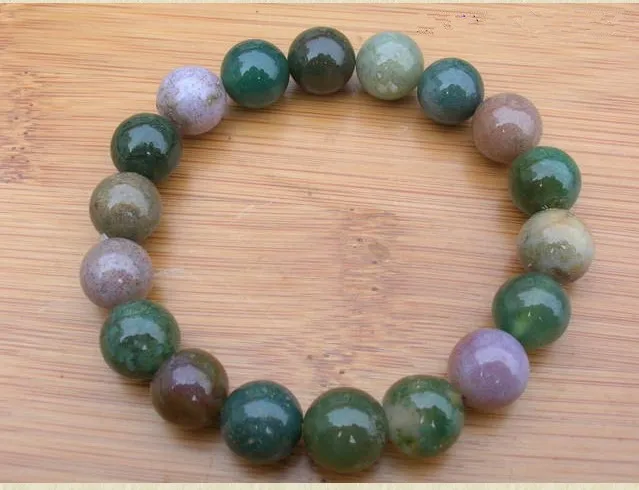 Natural agate colorful jade lucky stone bracelet for girlfriend and mother | Украшения и аксессуары