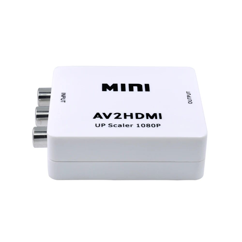 Tishric AV2HDMI конвертер горячая Распродажа HDMI CVBS RCA для AV в адаптер 720P 1080P сигнала Мини
