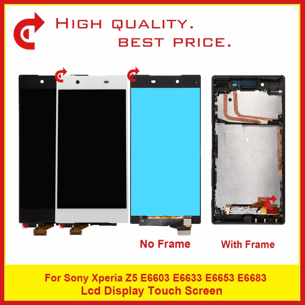 

10pcs/lot High Quality 5.2" For Sony Xperia Z5 E6603 E6683 E6653 LCD Display With TouchScreen Digitizer Sensor Panel