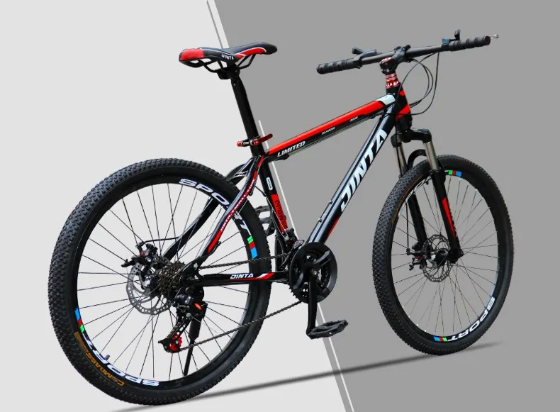 Best Mountain Bike High Carbon Steel 21-Speed 26-Inch heel straight handlebar Double Disc Brake bike 10