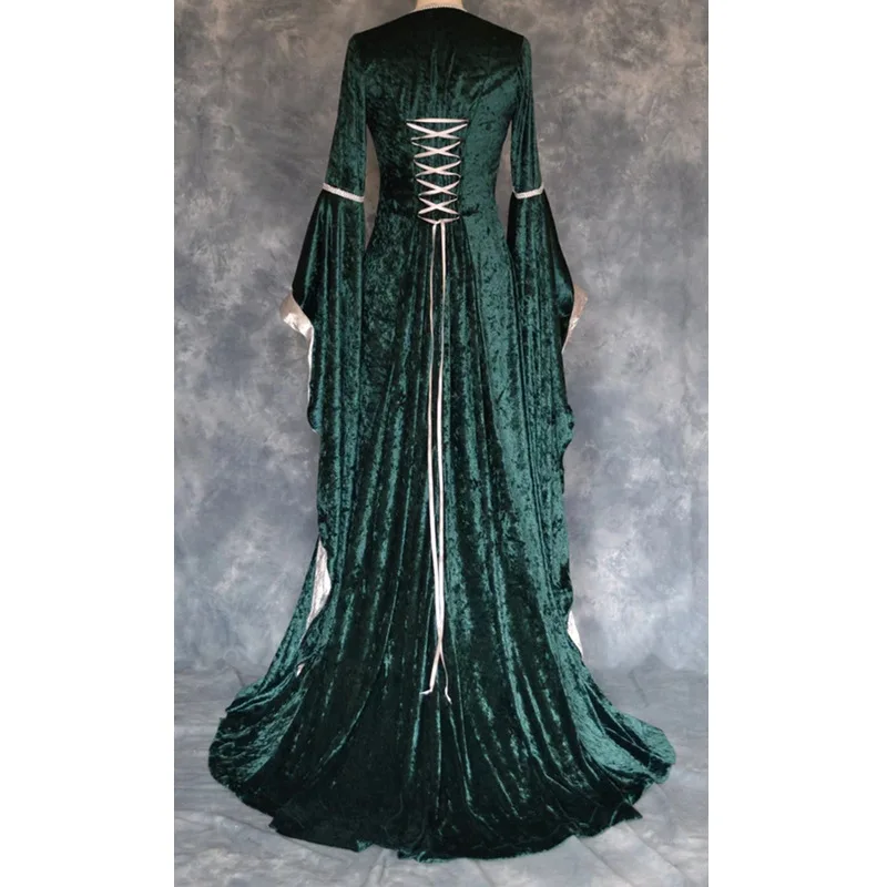 Женский костюм средневековая Девичья маскарадная одежда костюмы на Хэллоуин для женщин Викторианский большой размер 5 xl платье вампира костюм