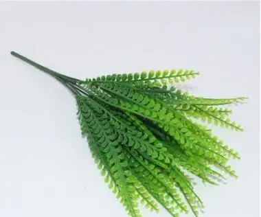 7 вилок имитация водной травы пластиковая искусственная зеленая трава цветок домашний бонсай садовый цветочный композиция украшение стола Декор - Цвет: 05