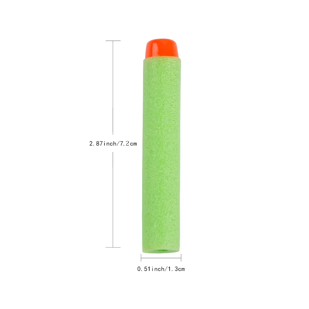 100 шт. для Nerf пулями мягкими дырочку головы 7 2 см заправка игрушка дартс пистолет