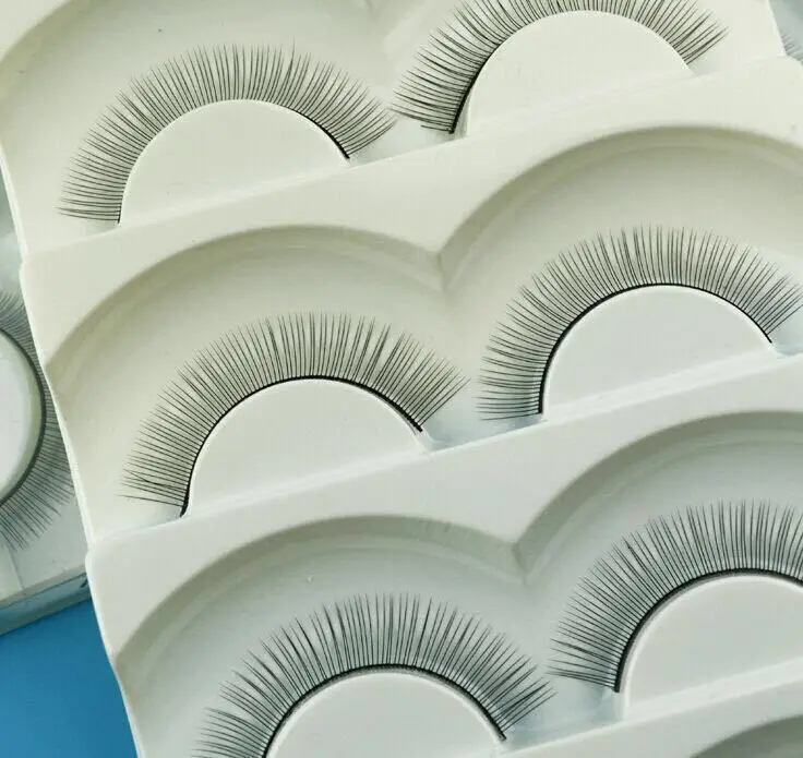 

5 pairs Individual False Eyelashes Natural Training Lashes for Eyelash Extension Practicing Teaching