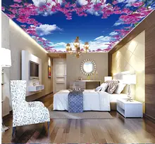 wallpaper 3d ceiling 3d wallpaper for room Flowers zenith ceiling frescoes 3d customized wallpaper 3d ceiling murals wallpaper