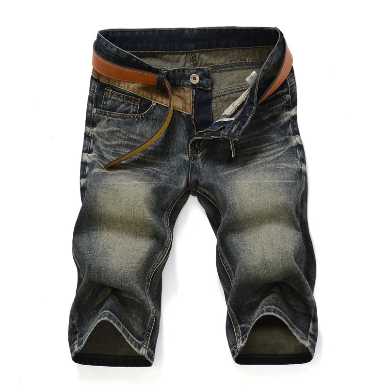 2017 New Arrive Shorts Men Jeans Brand Clothing Retro Nostalgia Color