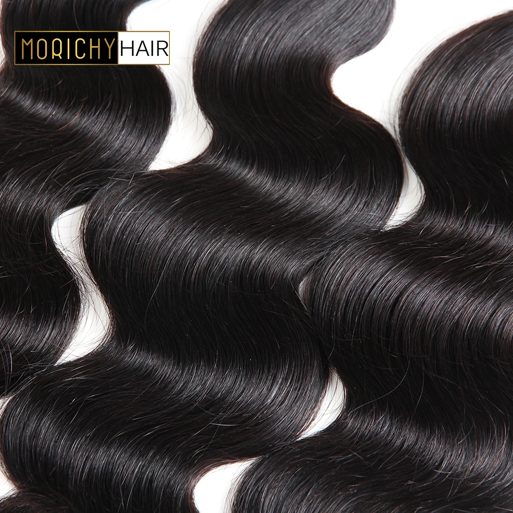Morichy Hair Brazilian Body Wave Hair Bundles With Closure Human Hair Weave 3 bundles With Lace Closure Remy Hair Extension