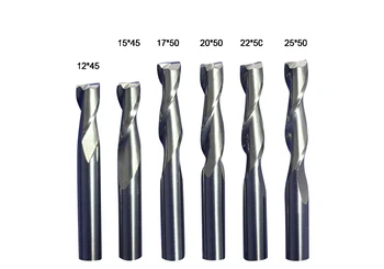 

5pcs 6mm CNC Milling Cutter Two Double Flutes Tungsten Spiral End Mill CNC Router Bits 6*12mm