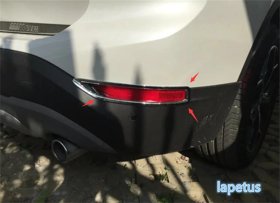 

Lapetus Front Fog Lights Ring & Eyebrow Eyelid & Rear Fog Lamp Decoration Frame Cover Trim Fit For BMW X1 F48 2016 - 2019 ABS