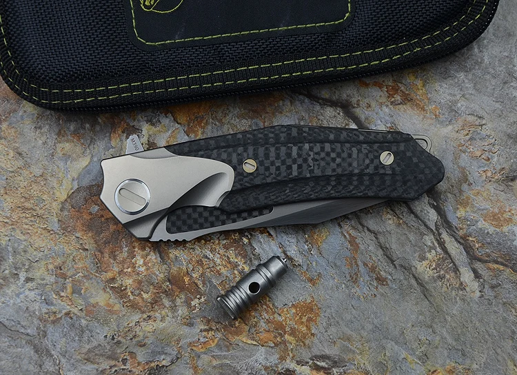 Складной Шарикоподшипниковый нож VENOM kevinjohn M390 ножи из титанового углеволокна для