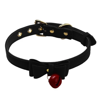 Cute Bow Tie Choker Collar with a Bell 2