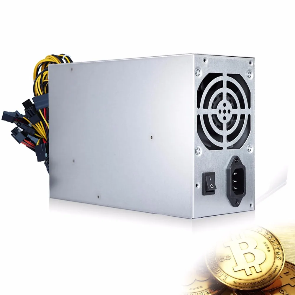 

1800W Power Supply for Bitcoin Mining Machine GPU Open Mining Ethereum ZEC 90 Gold EM88
