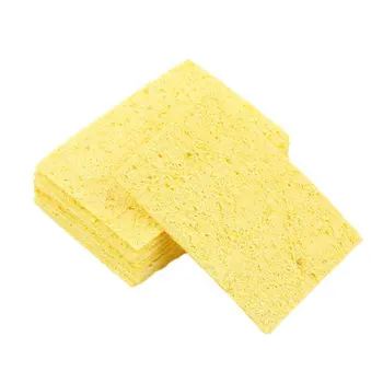 

10 pcs High Temperature Enduring Condense Electric Welding Soldering Iron Cleaning Sponge Yellow Search