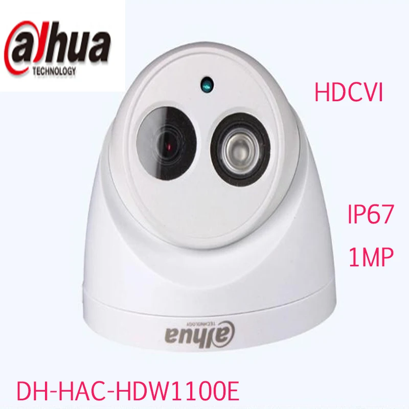 DAHUA HDCVI DOME Camera 1/2.9" 1Megapixel CMOS 720P IR 20M IP66 HAC-HDW1100E dahua cctv security camera dahua coaxial camera