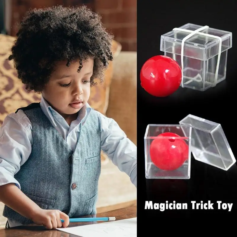 Мяч через коробку Магическая Иллюзия реквизит фокусника волшебник трюк игры игрушки