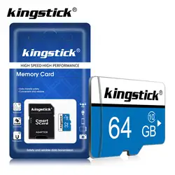 Kingstick карты памяти micro sd Card 64 ГБ и 128 Гб 32 GB 16 GB 8 GB Class10 флэш-карты 256 GB micro sd карты для смартфона/планшета