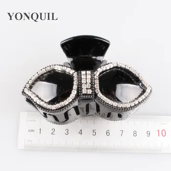 

3PCS/LOT 2018 Bowknot design Hair Claw Clip DIY Accessories for Women Rhinestone Clasp Girls Hair Clamp Nice Hairpins SYHC41
