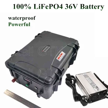 

100% LiFePO4 36V 30Ah 40Ah 50AH Lifepo4 battery battery 12S 50A BMS power 2000w for RV EV scooter solar energy + 10A charger