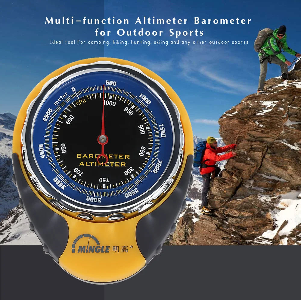 Portable 4in1 Mechanical Compass Barometer Altimeter Elevation Table