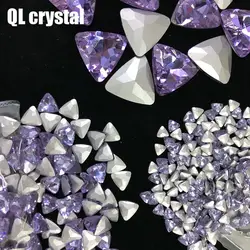 QL кристалл все размер Tri-угол Pointback кристалл горного хрусталя высокое качество для изготовления ювелирных изделий DIY Аксессуары