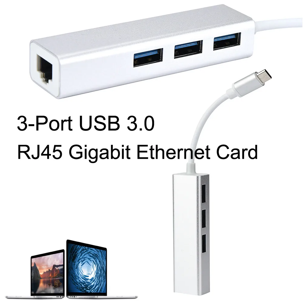 Новое прибытие 3 портовый супер скорость передачи USB 0 Thunderbolt C концентратор с RJ45