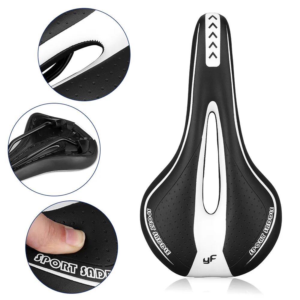 Silicone Gel Extra Soft Bicycle Bike MTB Saddle Cushion Seat Cover Pad Comfort Road Mountain Bike Leather Woman #3O18 (98)