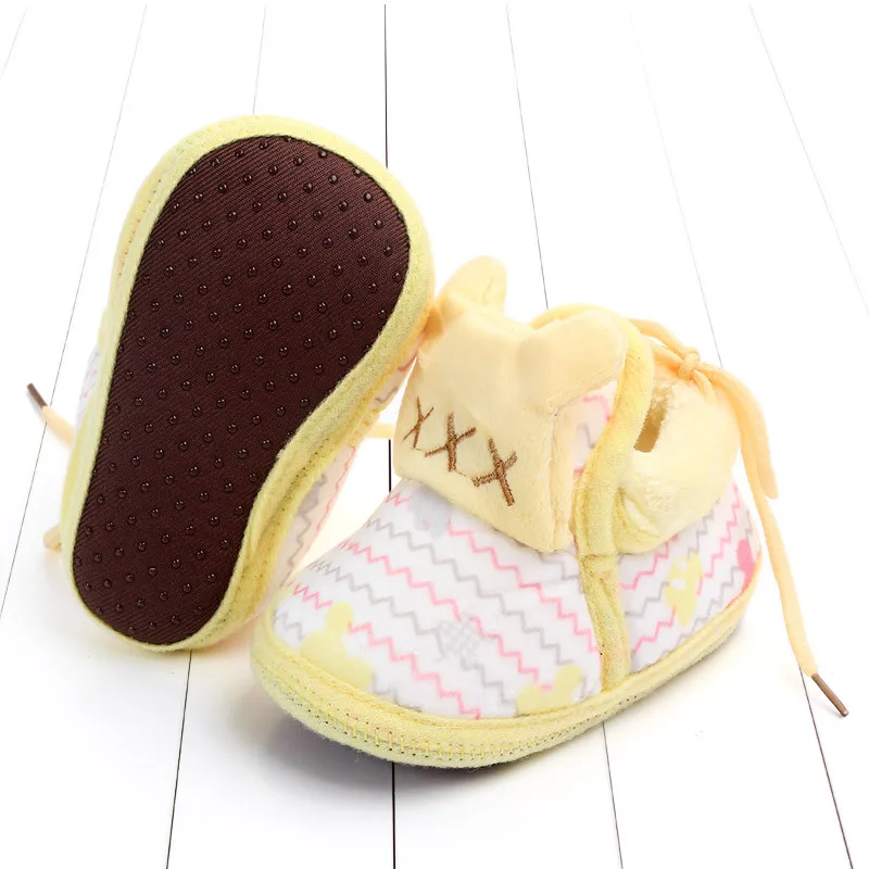 Indoor First Walkers Baby Shoes Cotton Anti-slip Booties Winter Wammer Baby Girl Boy Shoes Newborn Slippers Footwear Booties (40)