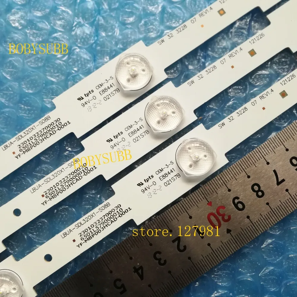 Новая светодиодная лента для подсветки SW 32 3228 07 LBUA-SDL320X1-SO8B 7 светодиодов 59 см 3