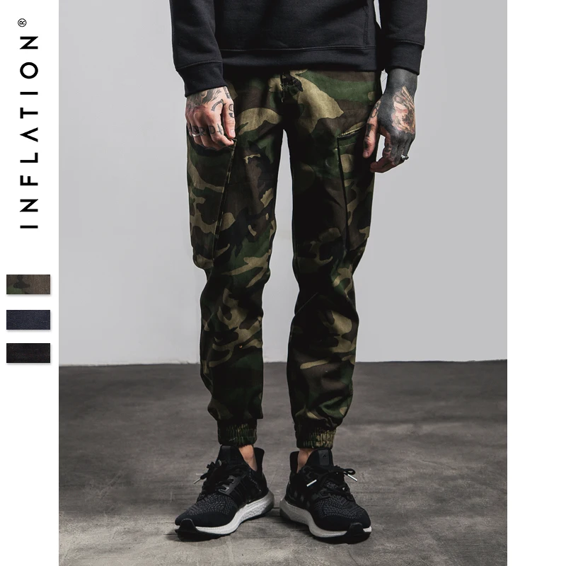 INFLATION 2016 New Fashion Brand Cargo Pants Camo Joggers Mens Calca ...