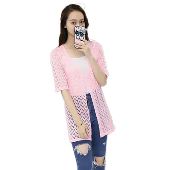 

Women Knitted Waves cardigan Sweater Autumn Ladies Tops Casual Crochet Cardigans Sweaters Femme Outfit Tops