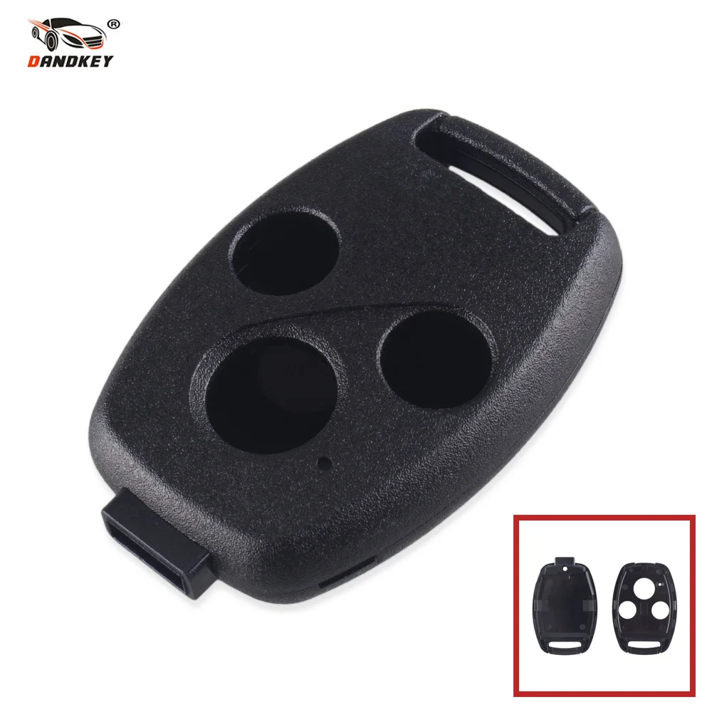

Dandkey 20x 3 Buttons New Remote Key Case Shell For Honda Accord Civic CRV Pilot 2007 2008 2009 2010 2011 2012 2013 Replacement
