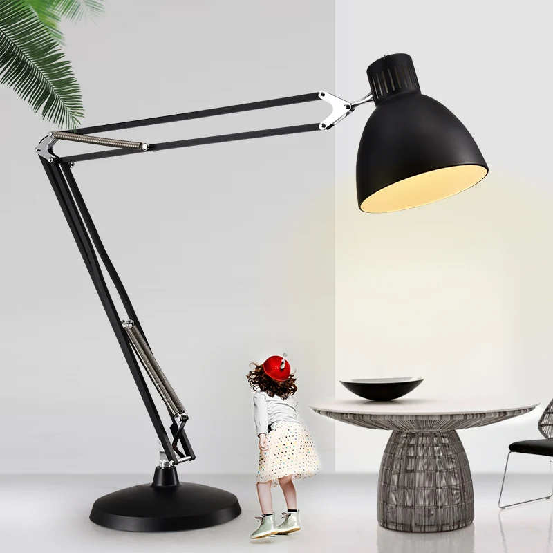 Nordic Giant Super Industrial Floor Lights Creative Design Long Arm Rocker Large Lamps for Living Room Bedroom Study | Лампы и