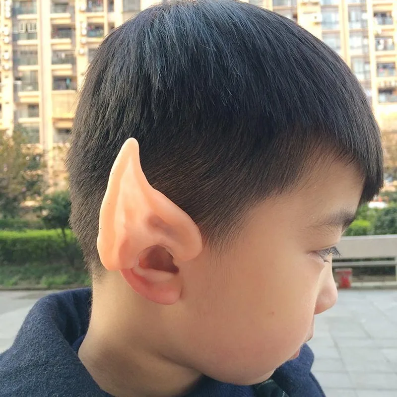 

Wholesale Latex Mysterious Angel Elf Ear Tip Ears Halloween 1 Pair Make Up Ball Props Simulation Elf Ears Costume Props