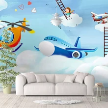 Beibehang пользовательские классические papel де parede обои Скандинавский современный минималистский ручная роспись милый мальчик девочка детская комната фон