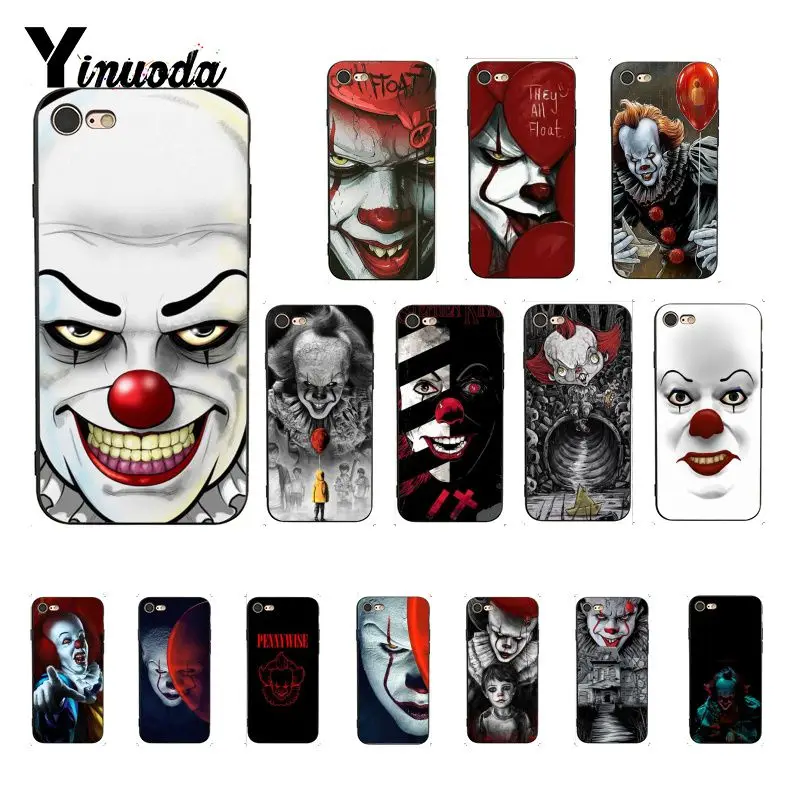 Yinuoda Pennywise клоун ужас шаблон мягкий чехол для телефона из ТПУ iPhone 8 7 6 6S Plus X XS MAX 5 5S SE