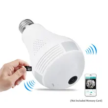 HD Wireless Wifi IR Night Vision Class + White Light Bulb CCTV Camera Home Security IP Cameras Surveillance Baby Monitor