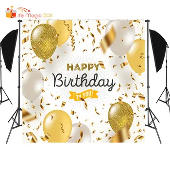 

LIFE MAGIC BOX Princess Backdrop Happy Birthday Background Balloons Photography Wallpapers