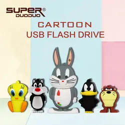 2018 горячий мультфильм Looney Tunes Флешка 16 Гб usb флеш-накопитель 32 ГБ прекрасный флеш-накопитель 8 ГБ 4 ГБ 64 ГБ Usb2.0 подарок U диск cle usb