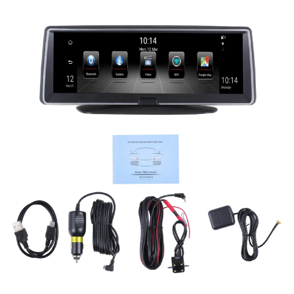 Автомобильный видеорегистратор LSON 3G 4GAndroid 8 дюймов GPS навигатор ADAS Full HD 1080P|gps