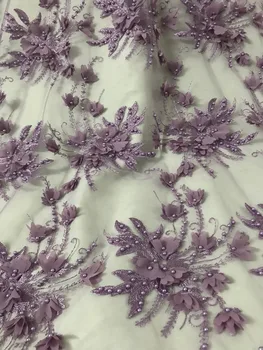 

Jolin-6642 good quality embroidered African tulle lace fabric printed flower French net lace fabric
