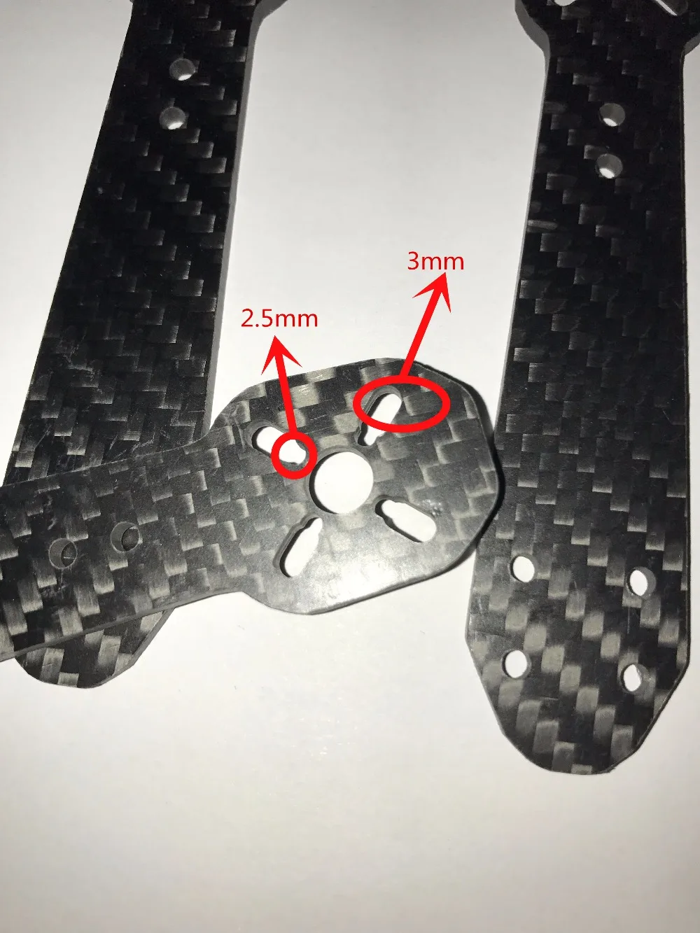 3mm Carbon Fiber Arm For 250mm FPV Quadcopter Replacement QAV250 ZMR250 Frame componentsin