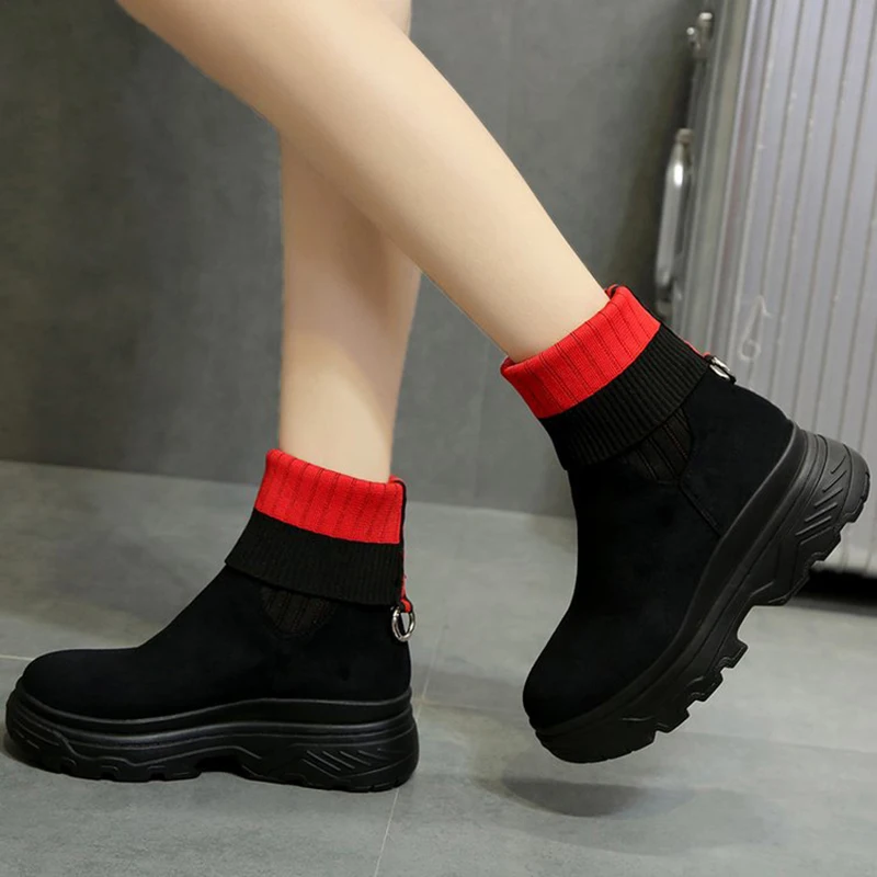 Spring And Autumn Fashion warm snow boots winter new women ankle boots