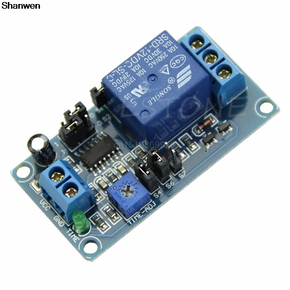 

1PC Delay Relay Delay Turn on / Delay Turn off Switch Module with Timer DC 12V