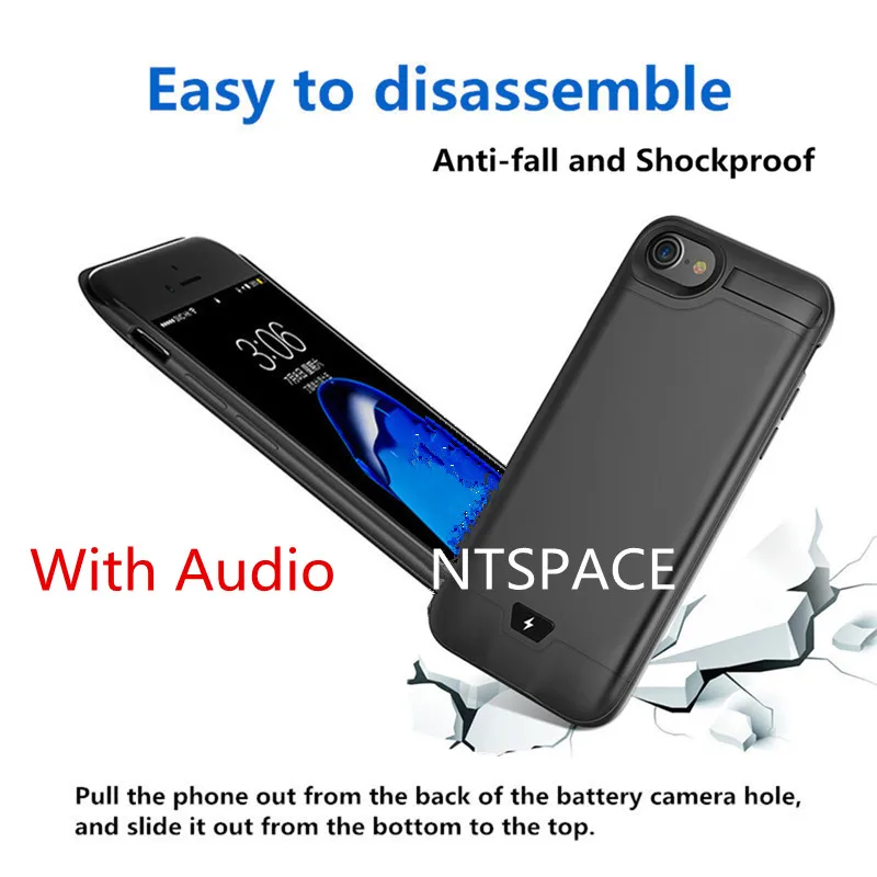 

8200mAh Portable Mobile Power Bank Box for iPhone 6 7 8 Plus 5200mAh for iPhone 6 6s 7 8 External Battery Case Charger Set