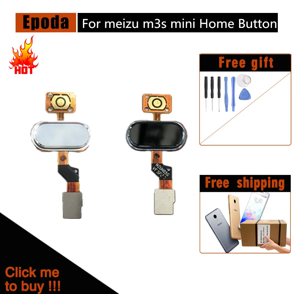 

Meizu M3S Home Button FingerPrint Touch ID Sensor Flex Cable Ribbon Replacement Parts MEIZU M3S Button Key Black/White/Golden