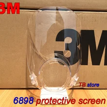 3 м 6898 защитный экран 6800 противогаз специальный заменить уход за кожей лица экран высокой четкости ударопрочный устойчивость к царапинам Зеркало маска