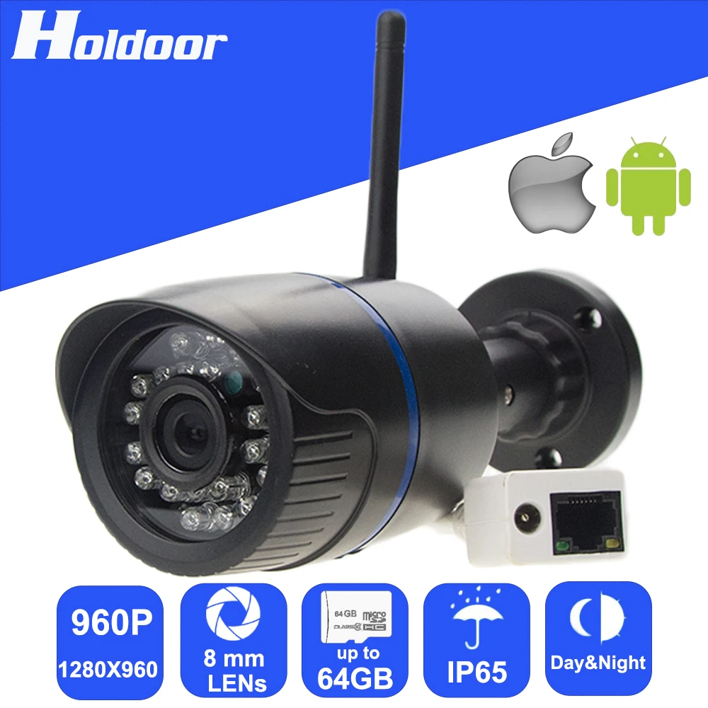  Video Surveillance Camera HD 960P  Waterproof Outdoor Email Alert TF Card Slot video record email DIY Alarm System for House 