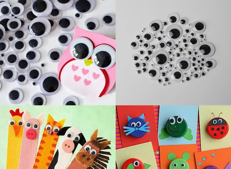 Мода не самоклеющиеся 100 шт/партия 9/10/12 мм куклы глаза для DIY игрушки аксессуары для дома Хэллоуин украшения